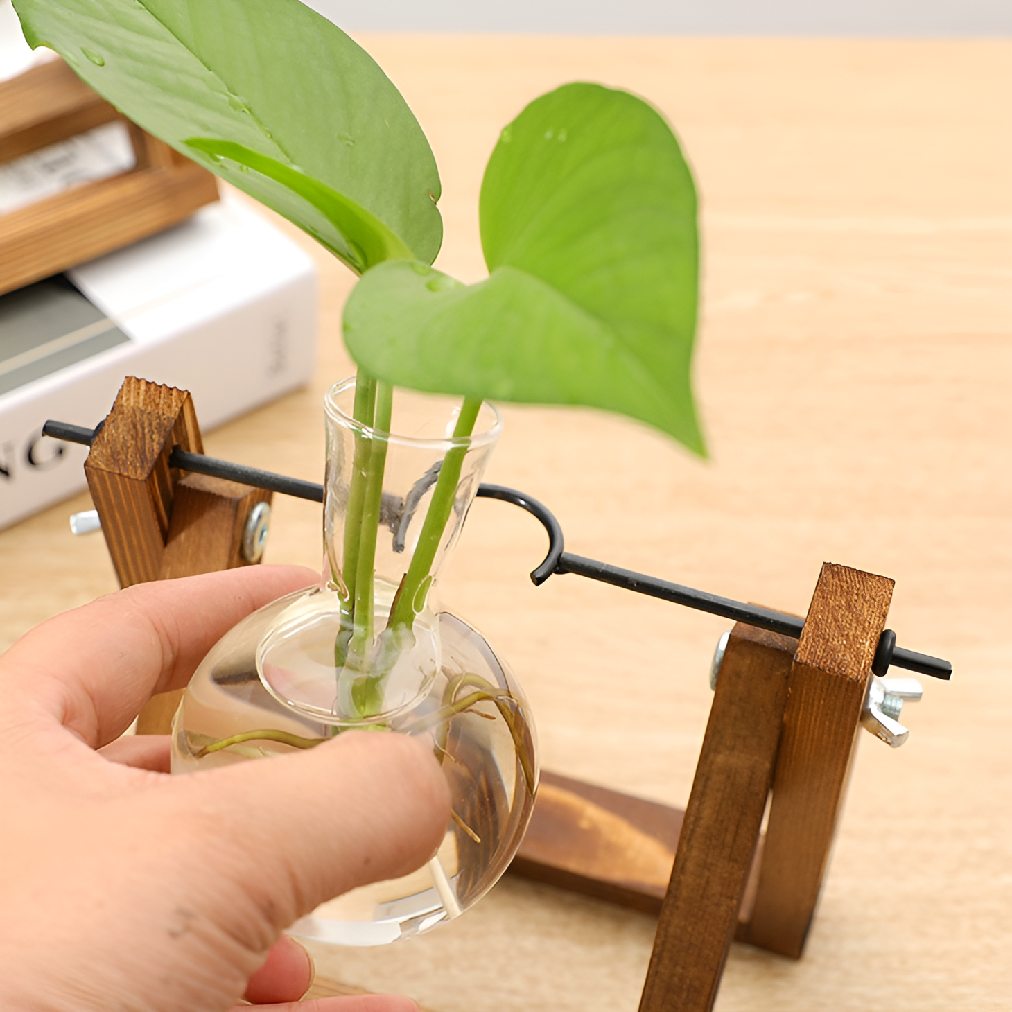 Vase pour fleurs séchées, objet décoratif créatif pour embellir le bureau