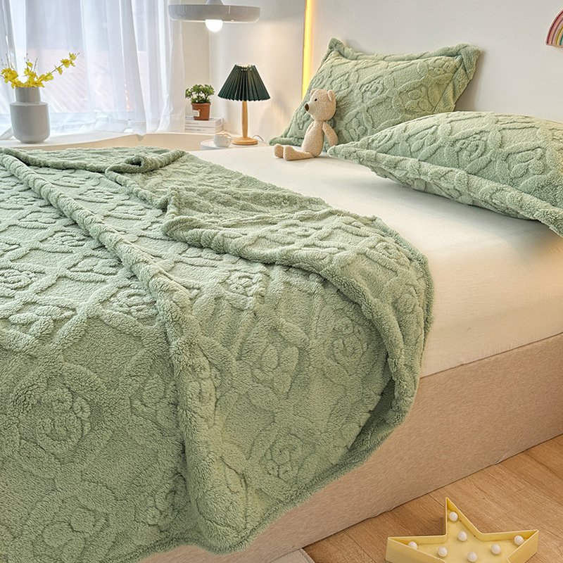 ผ้าห่มขนหนูคอรัลแฟลนเนลหนาพิเศษ