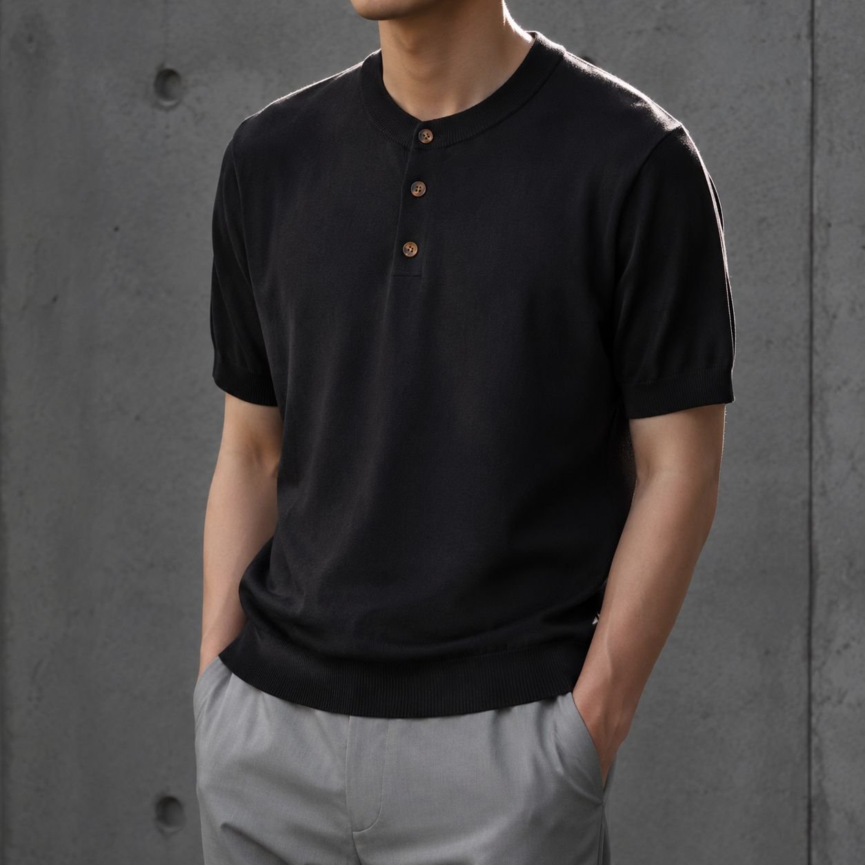 高品質コットン素材の半袖Tシャツ