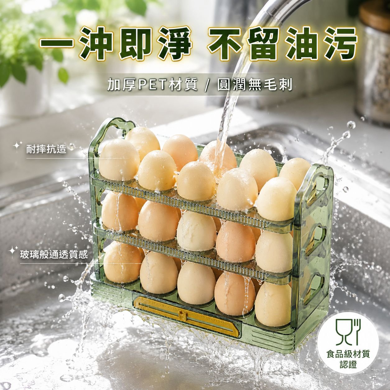 防摔冰箱雞蛋收納盒