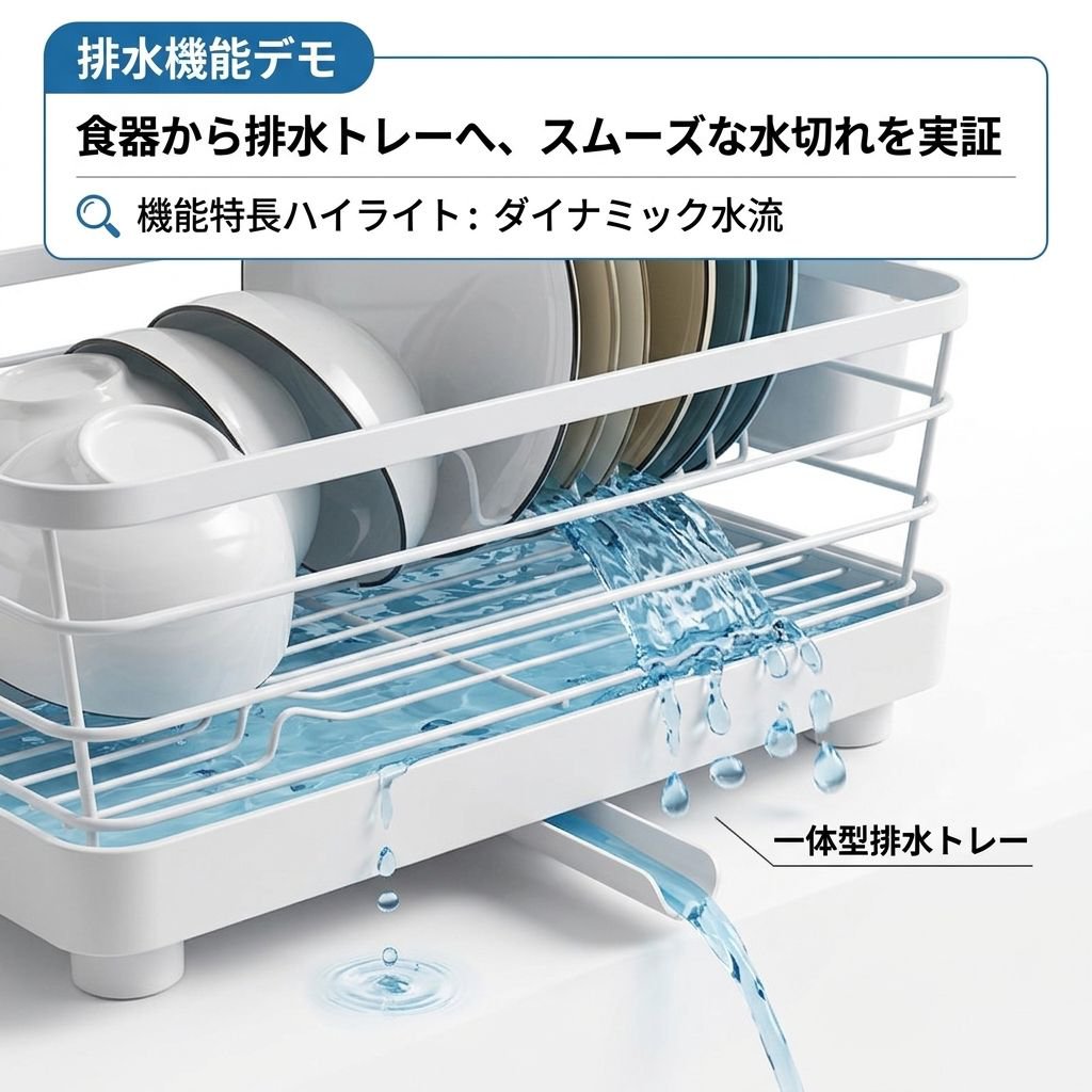 日本のキッチン用品食器ラック