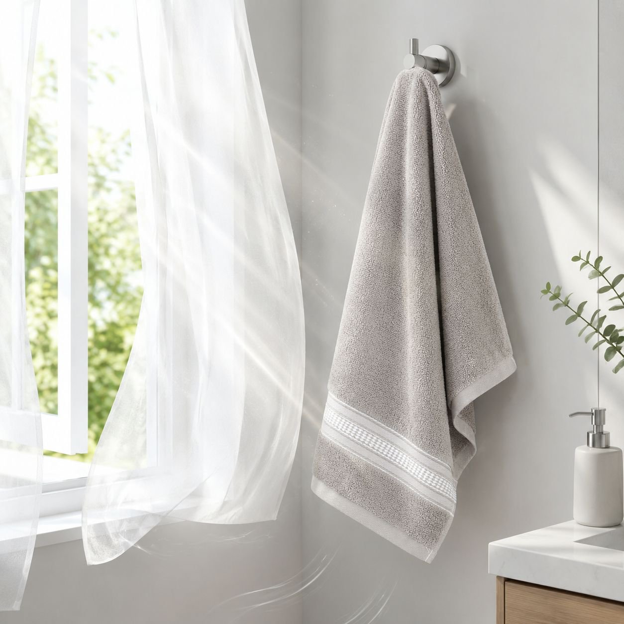 Eco-friendly pure cotton towel for daily use