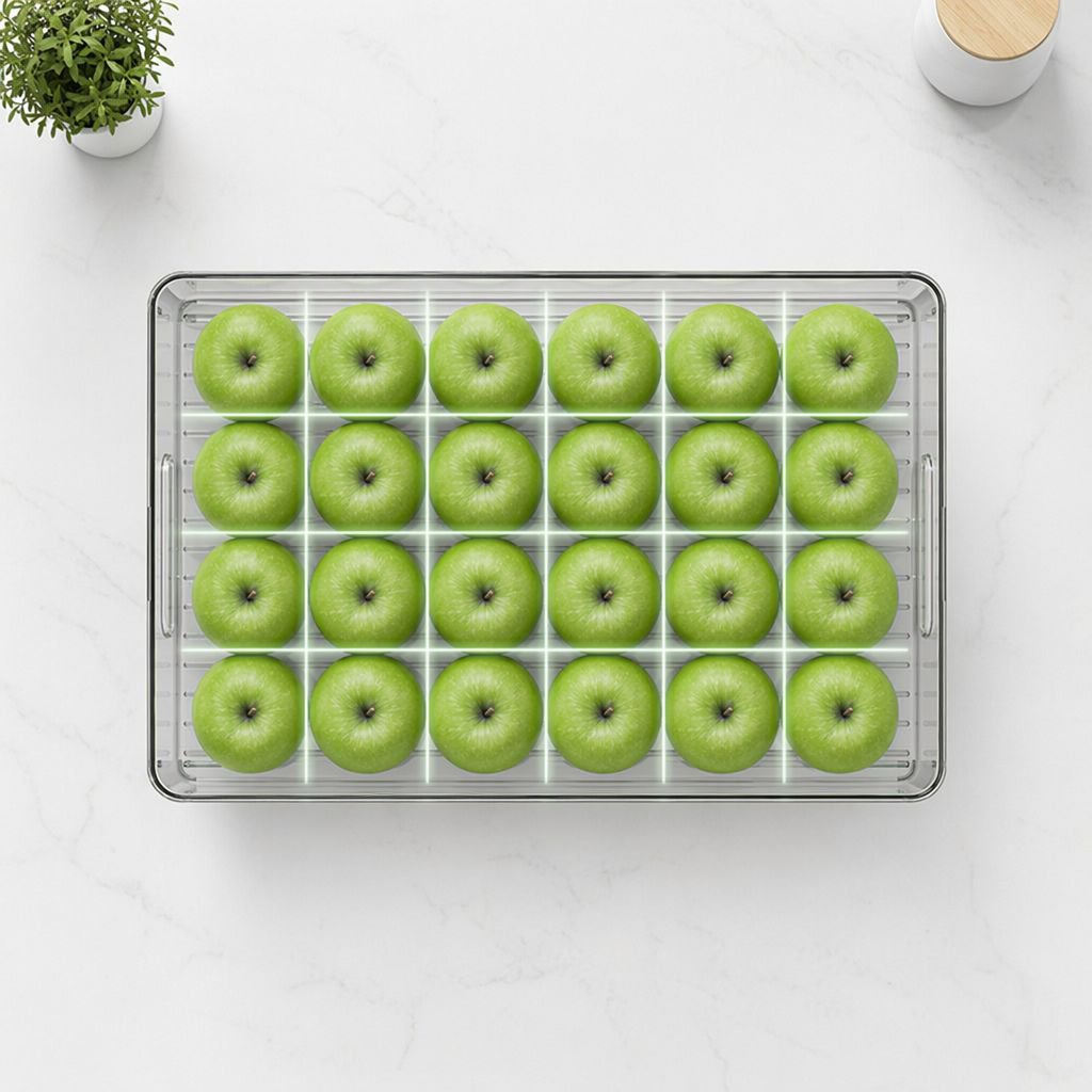 Lebensmittelechte Frischhaltebox für Gemüse und Obst