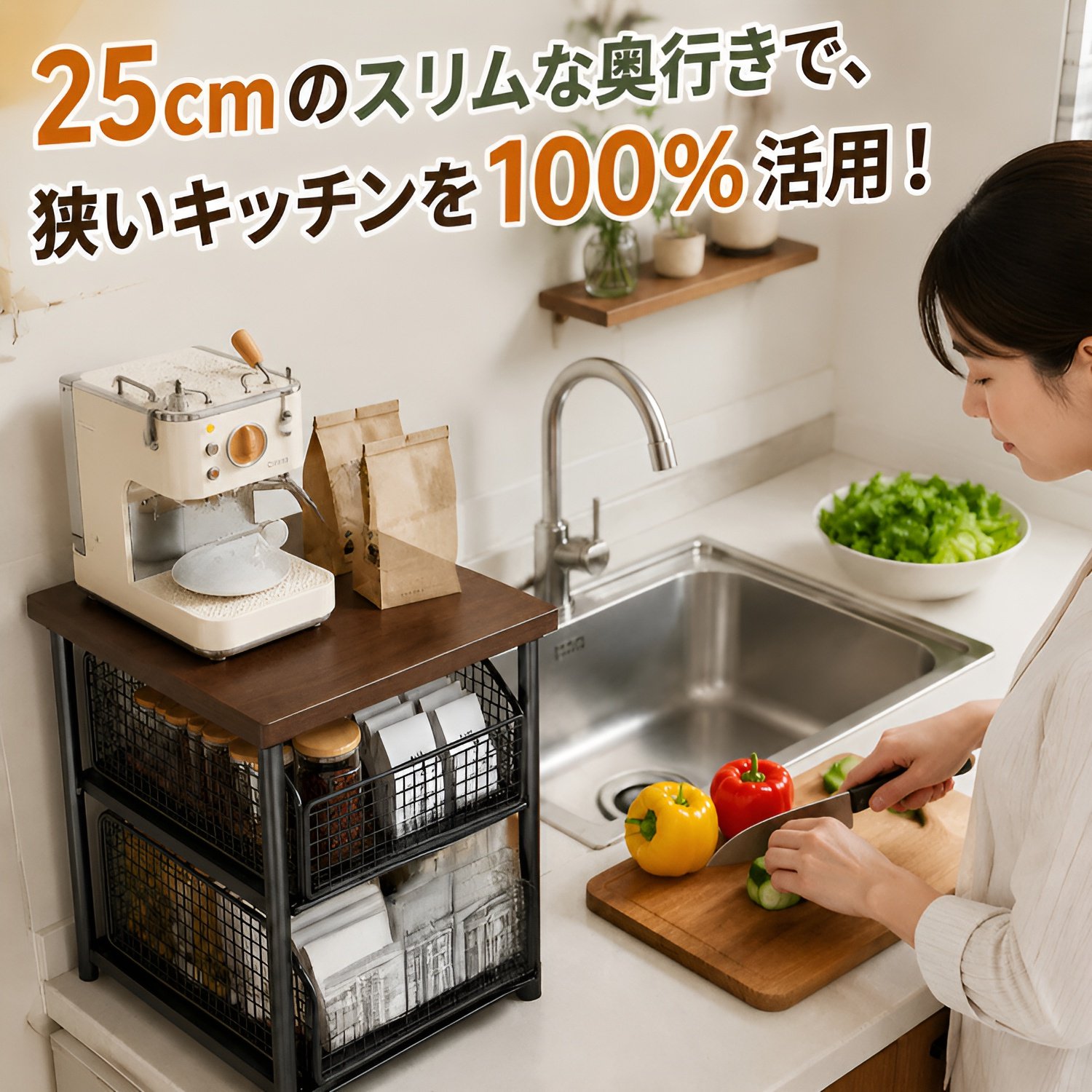 多機能収納引き出しラック