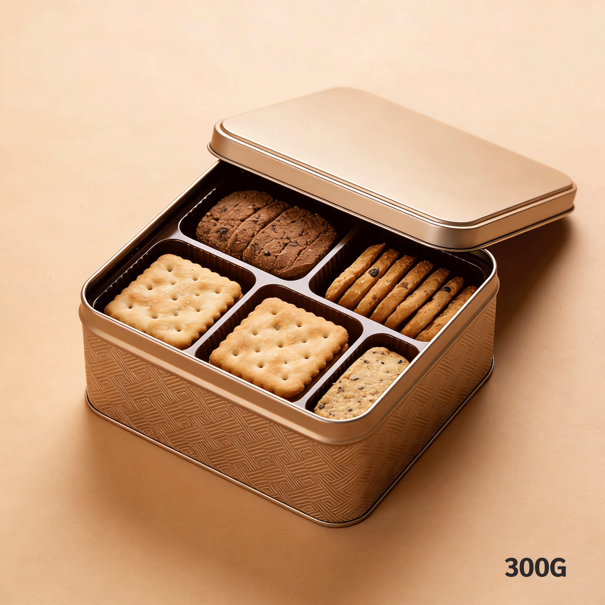 Close-up of Tasty Crunchy Cookies texture