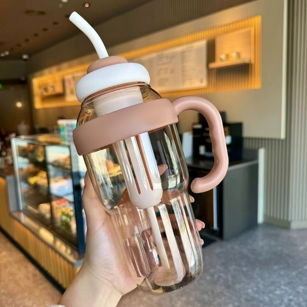 Tapa hermética de botella con pajita