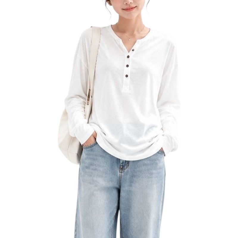 여성용 긴소매 티셔츠