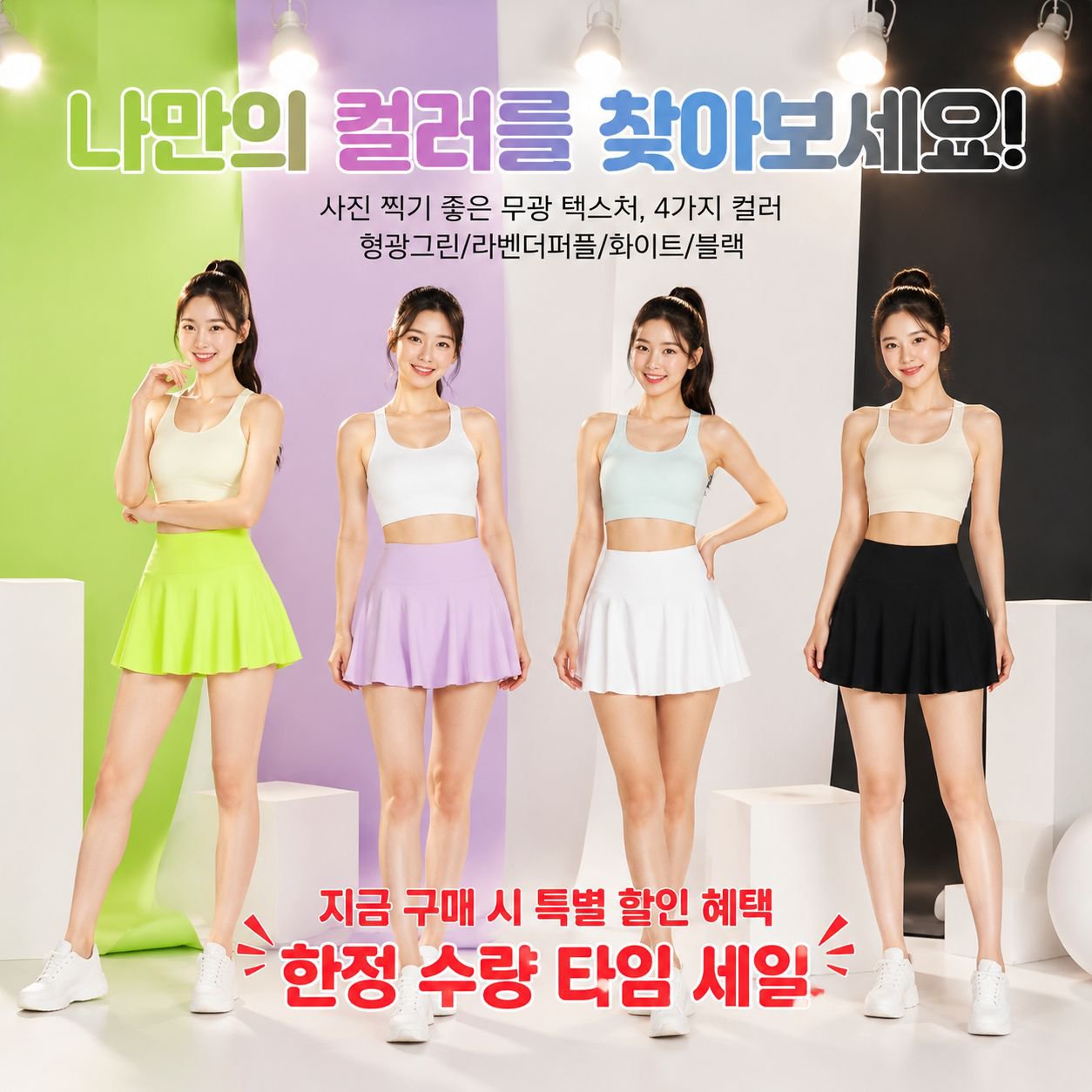 베이직 스포츠 미니스커트