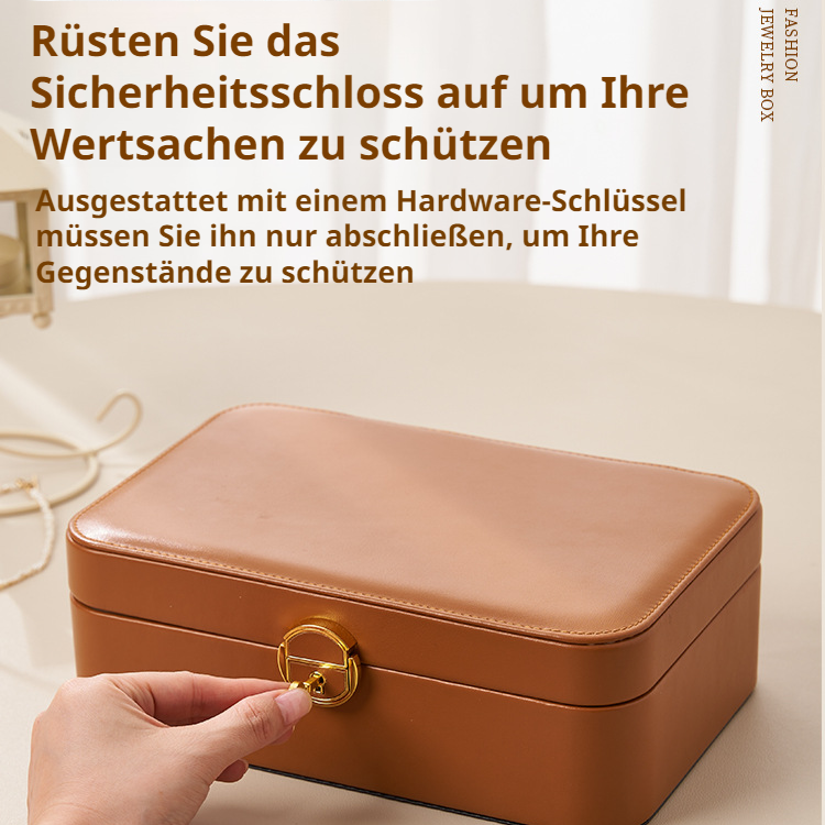 Tragbare Schmuckschatulle für Ringe und Ohrringe
