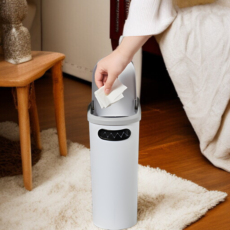 リビングルームで使えるスタイリッシュなゴミ箱