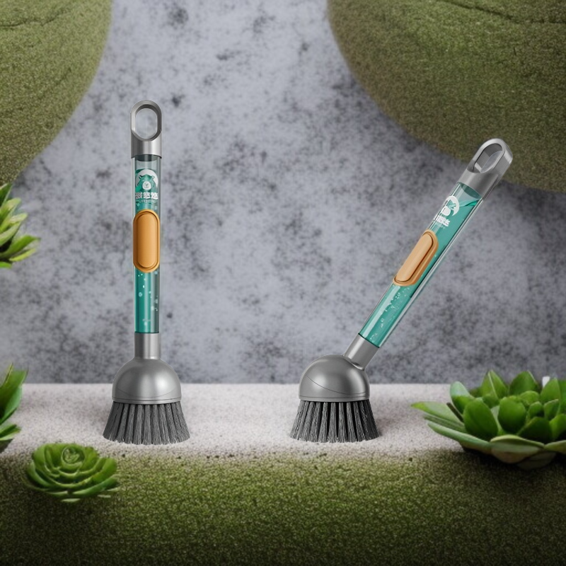 긴 손잡이 다용도 브러쉬 사용 장면