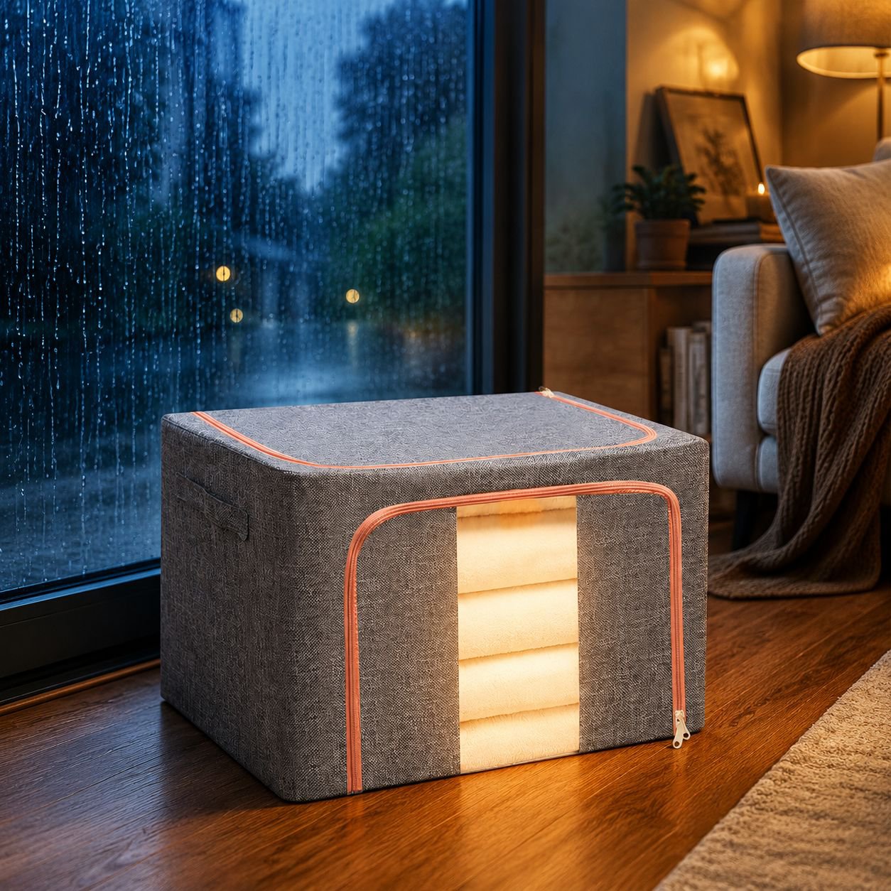Boîte de rangement pratique pour salon ou chambre