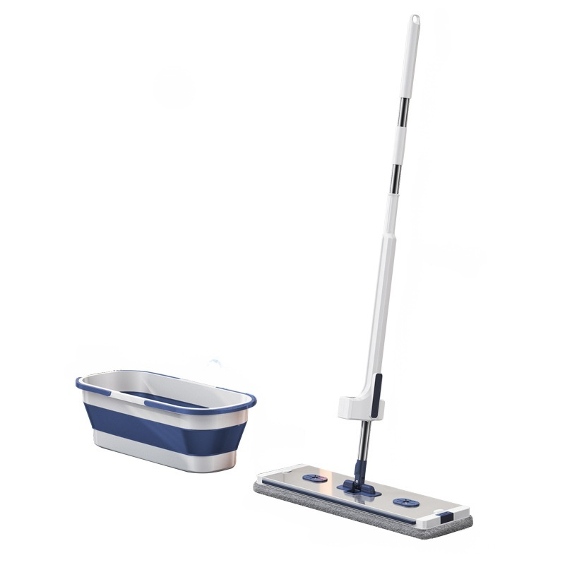 家庭用フラットモップ 省力化レイジー大型パネルアルミ合金ハンドフリーモップ