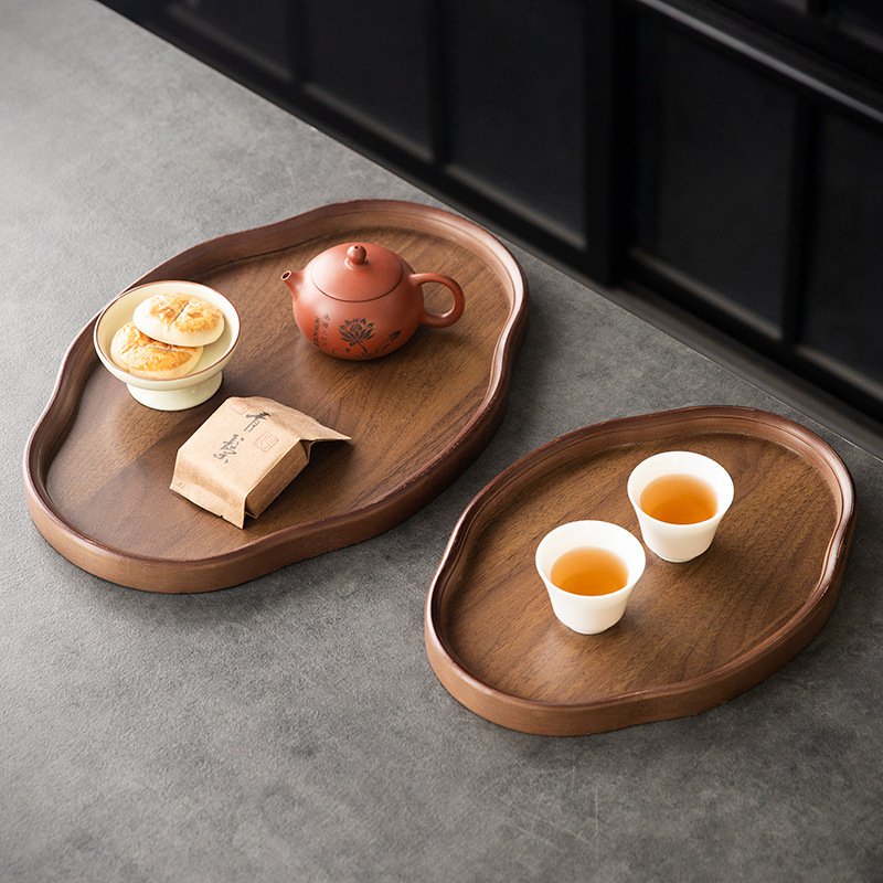  대나무 중식 다과 트레이