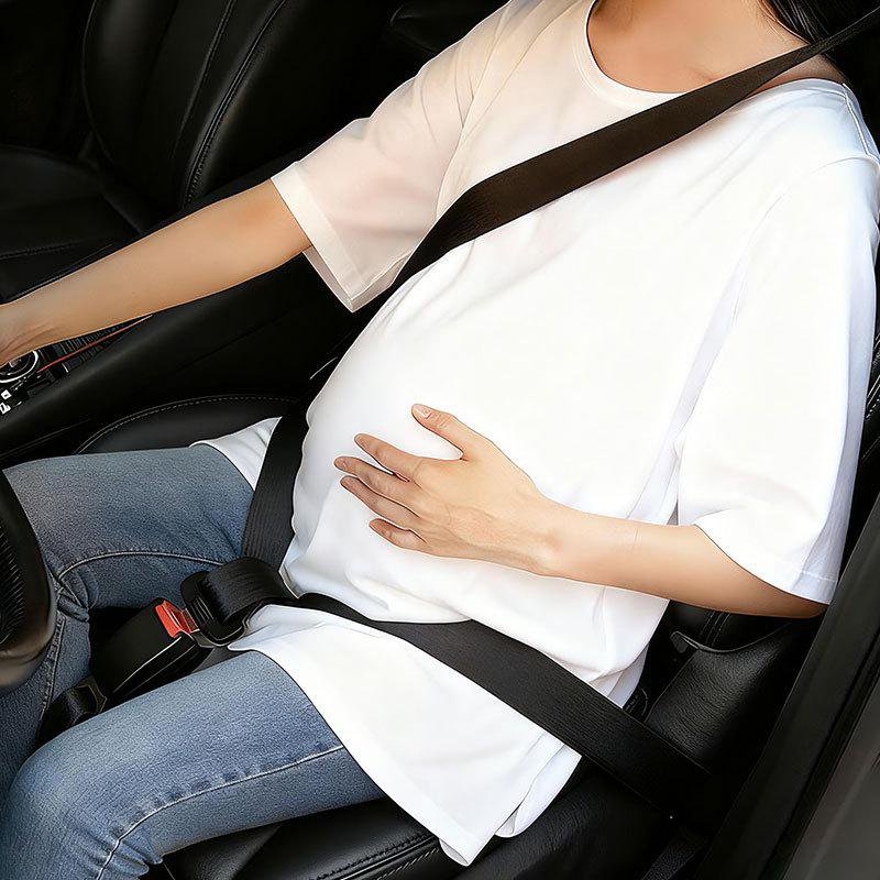 Automobile pregnant women's seat belt anti pinch support abdomen