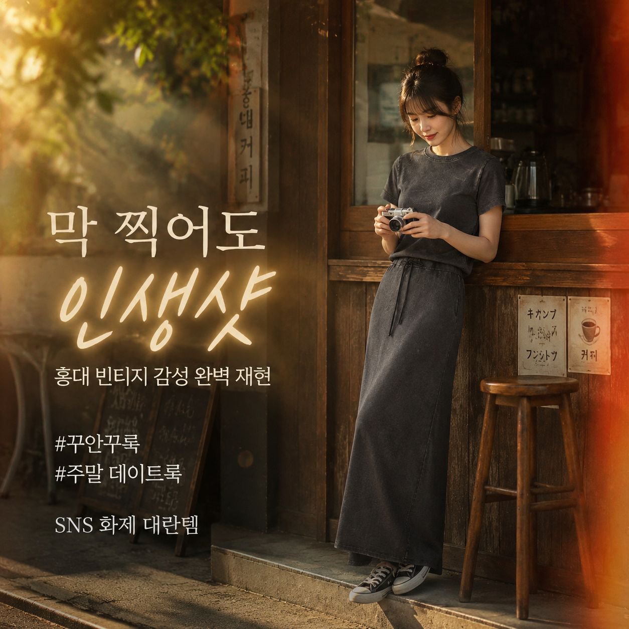 티셔츠 롱스커트 투피스, 세련된 여성용 스트레이트 스커트 세트