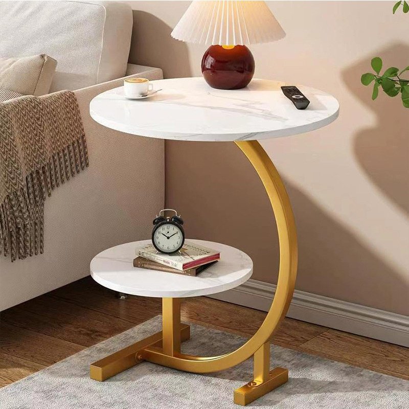 Modern simple small side table living room mobile small tea table home small tea table bedside small