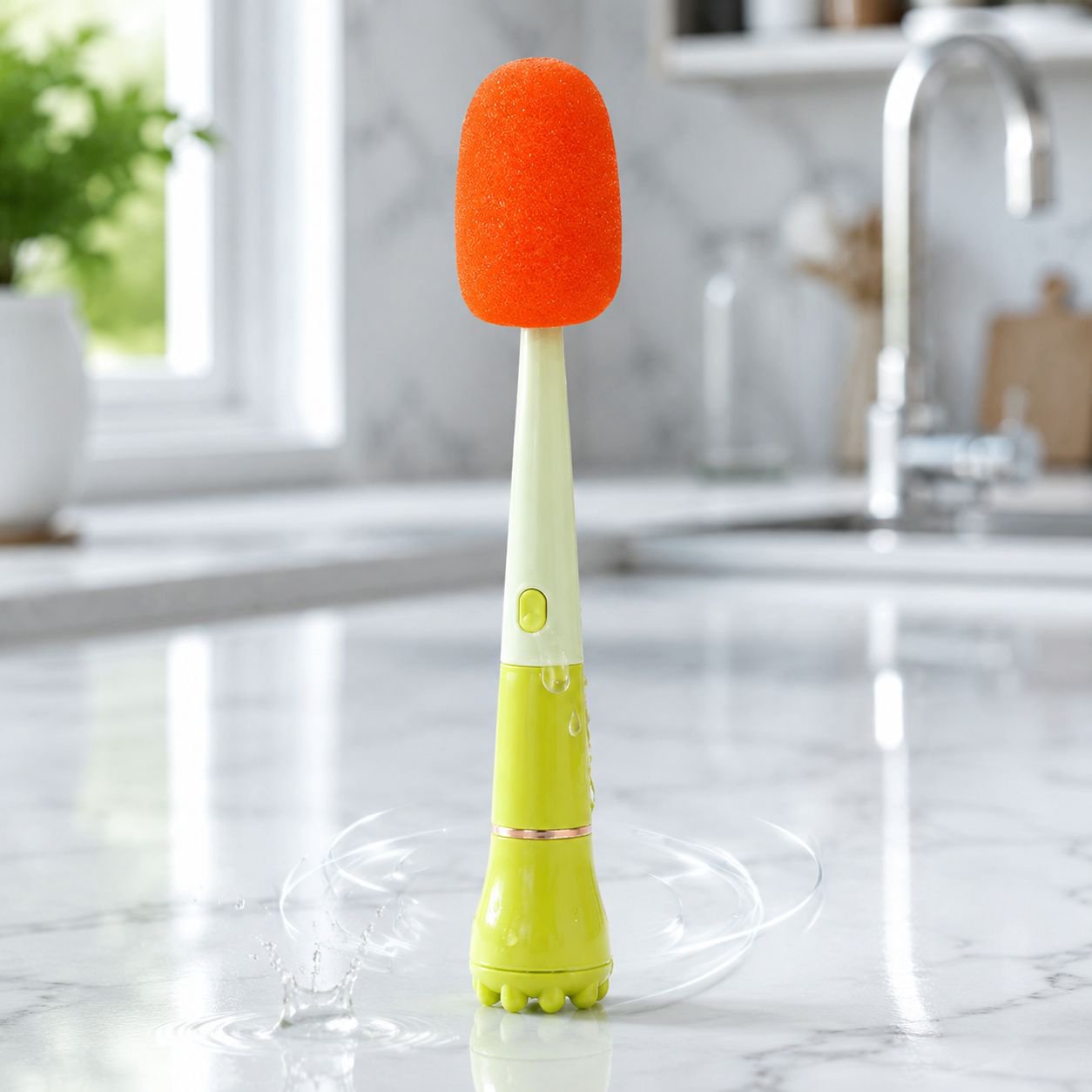 Brosse ergonomique pour gobelets et verres