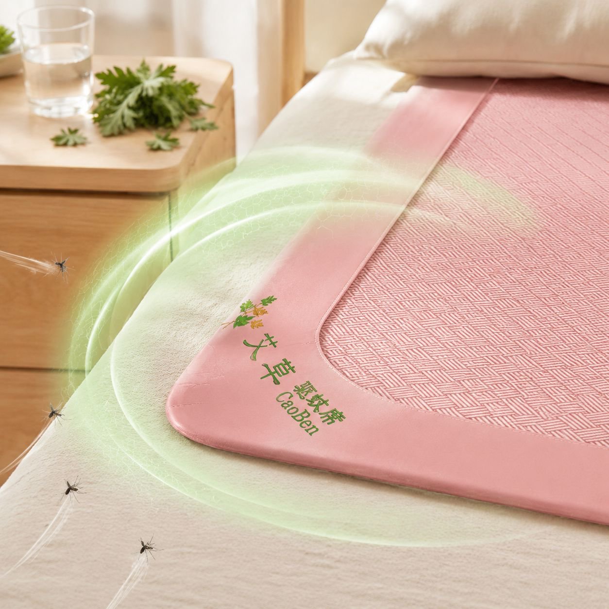 Household foldable summer rattan mat grass mat airconditioning mat cooler