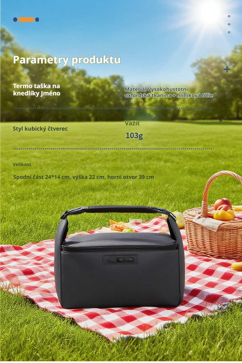 Módní obědový box s praktickou rukojetí