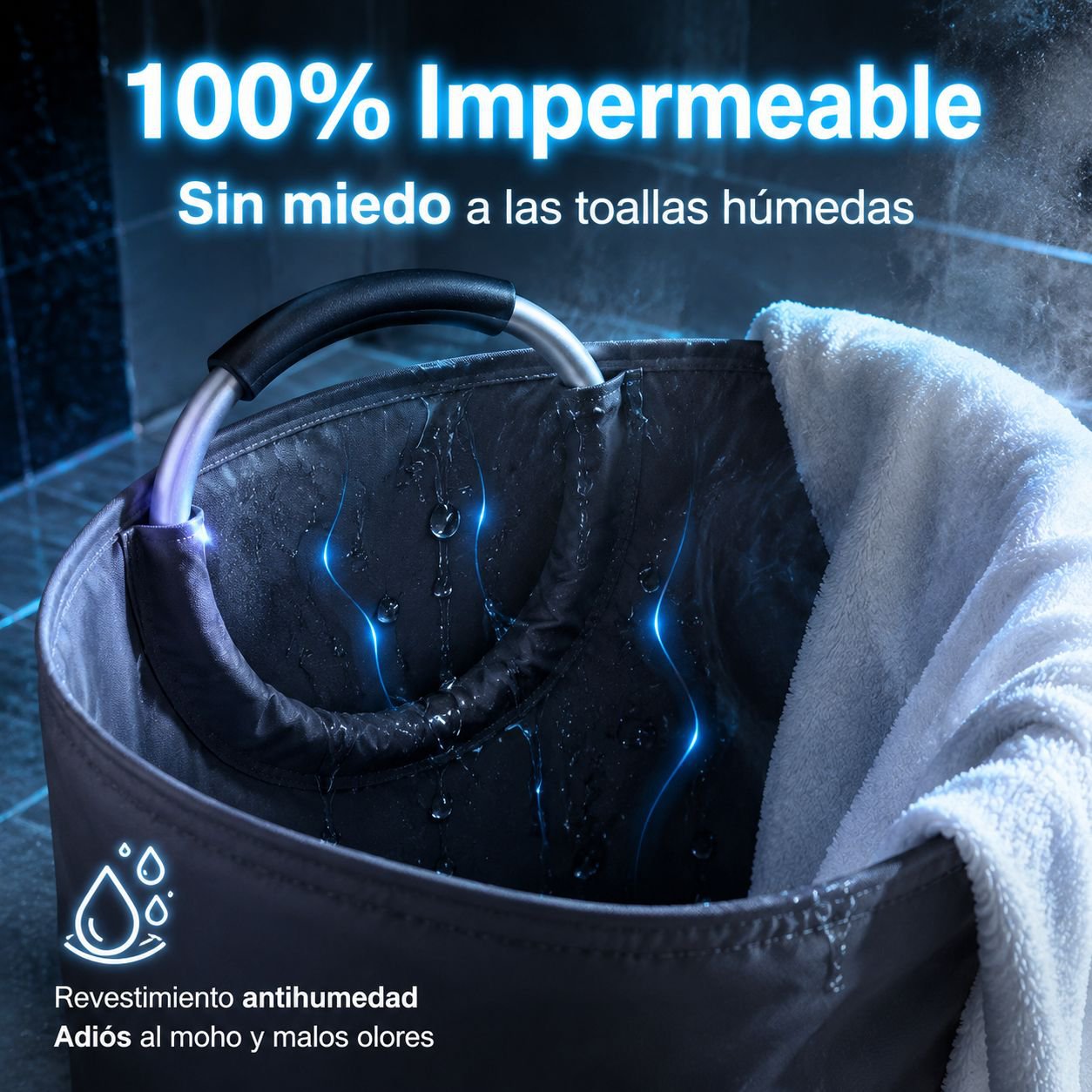 Cesto de ropa sucia de tela Oxford para el hogar