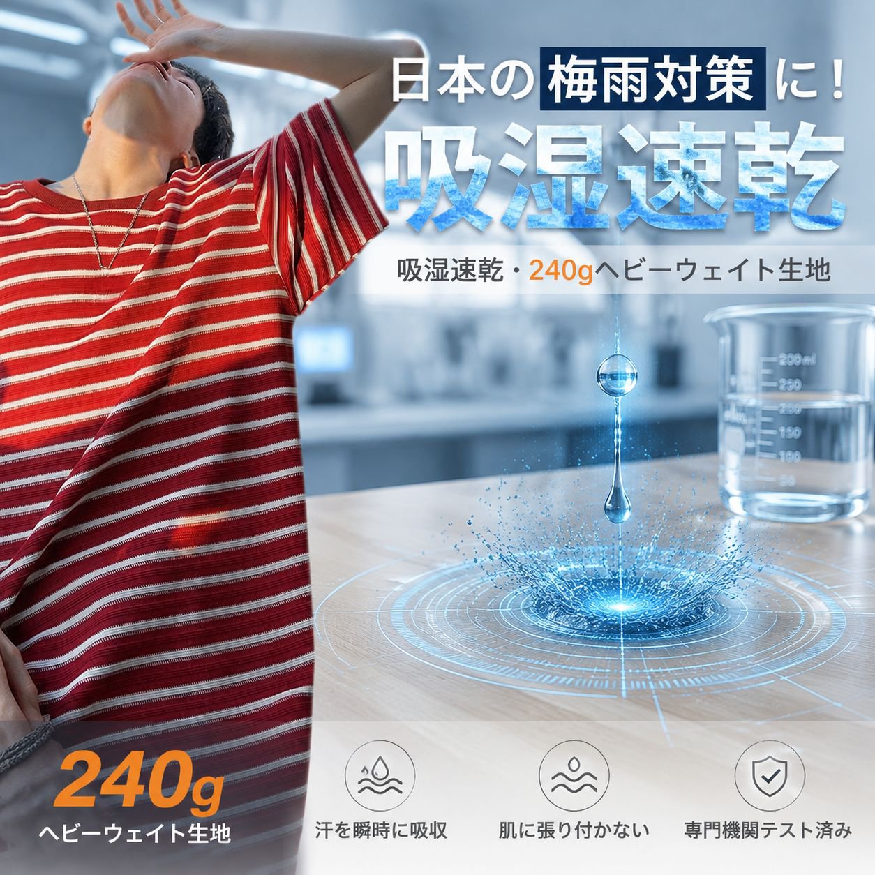 夏のシンプルストリート系男女兼用ボーダーTシャツ ゆったり半袖トップス