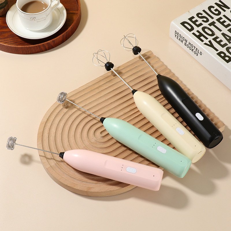Batteur électrique rechargeable sans fil mousseur à lait multifonction pour usage domestique