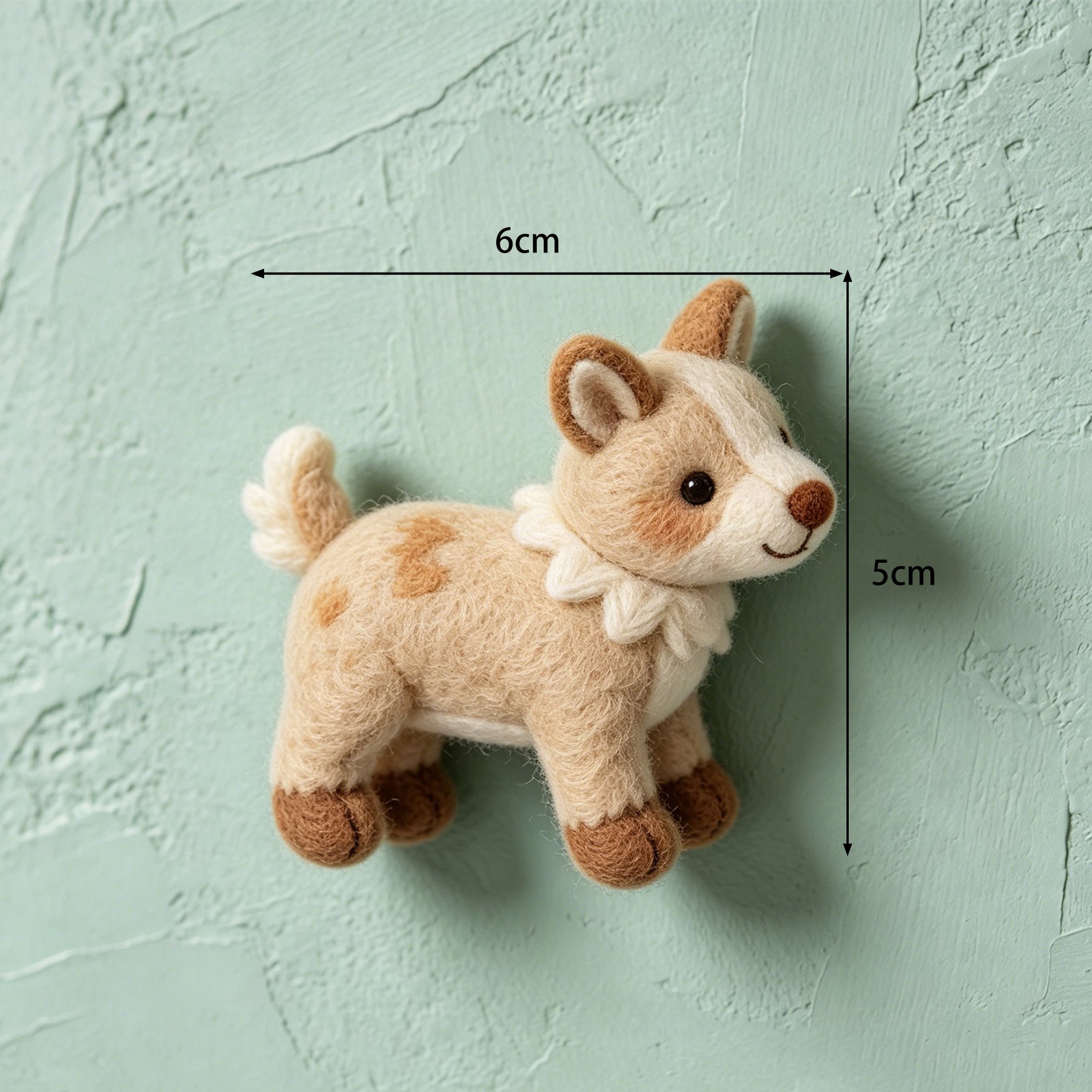 Cute fabric animal toys used as decorative ornaments