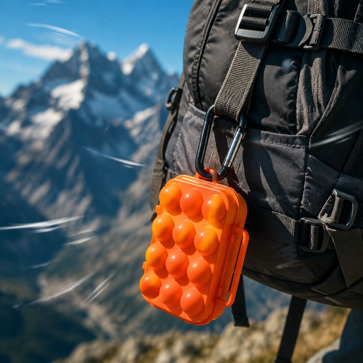 Space-saving egg holder for refrigerator shelves