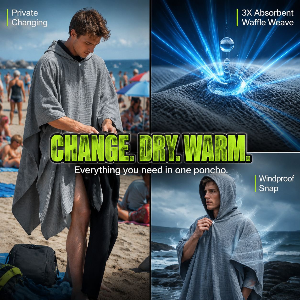 Outdoor Sports Quick-Dry Cooling Sun Protection Hooded Bath Towel Shawl