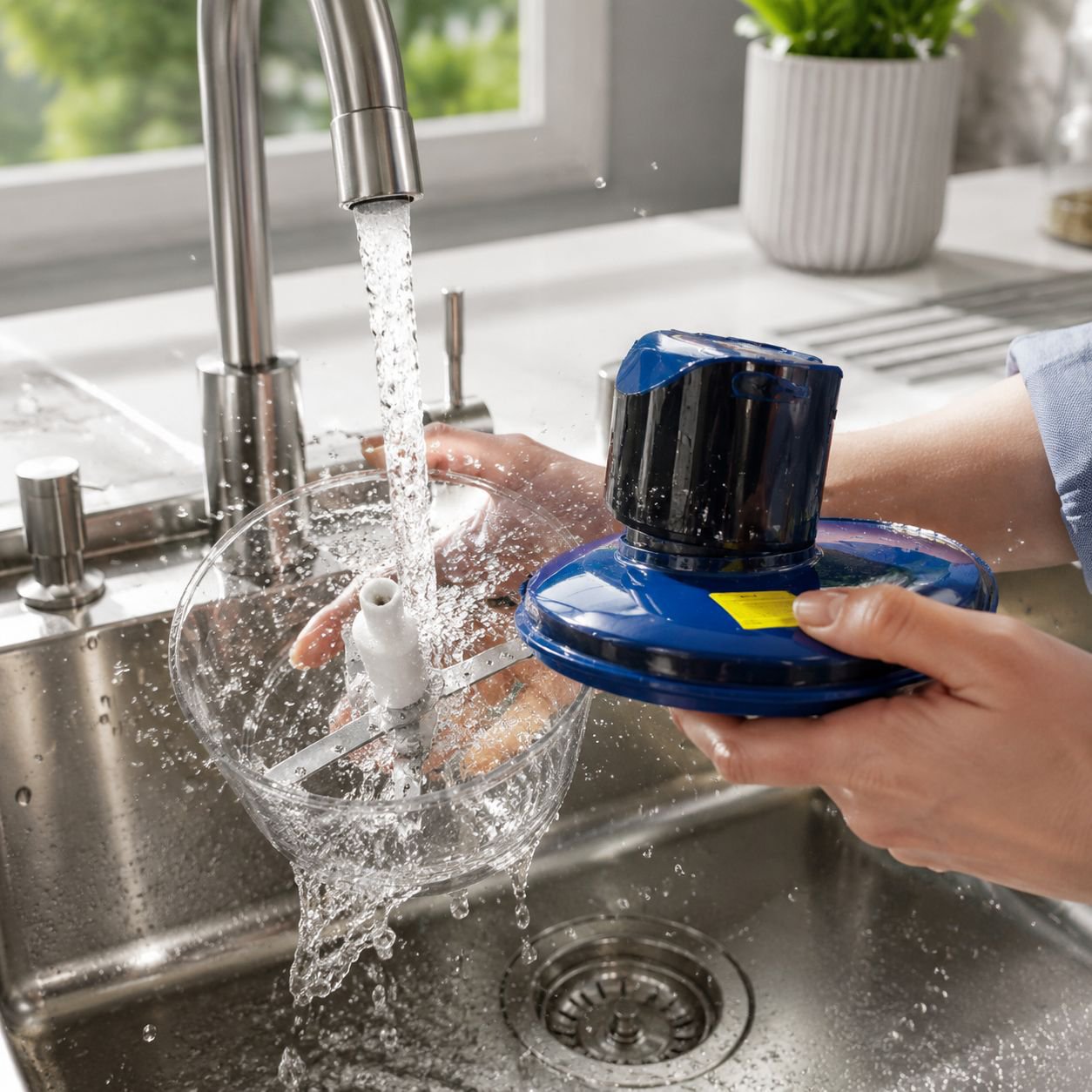 User-friendly electric grape peeler for home use