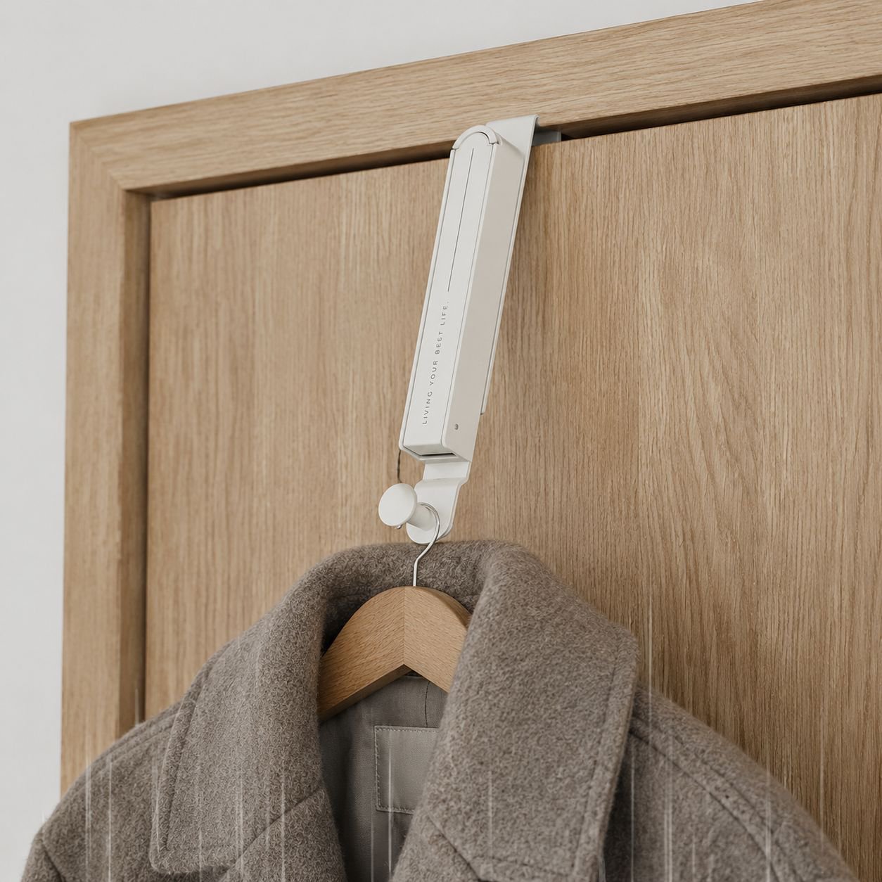 WallMounted Drying Rack Mute Clothes Rack No Hole To Fear The Sun AntiCorrosion And Rust Home Use