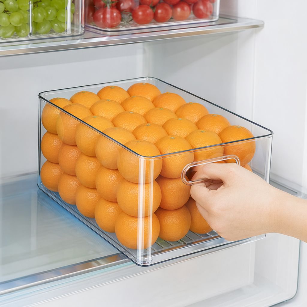 Gefrierschrank Küchenaufbewahrungsbox, Eier- und Obst-Gemüse-Organizer