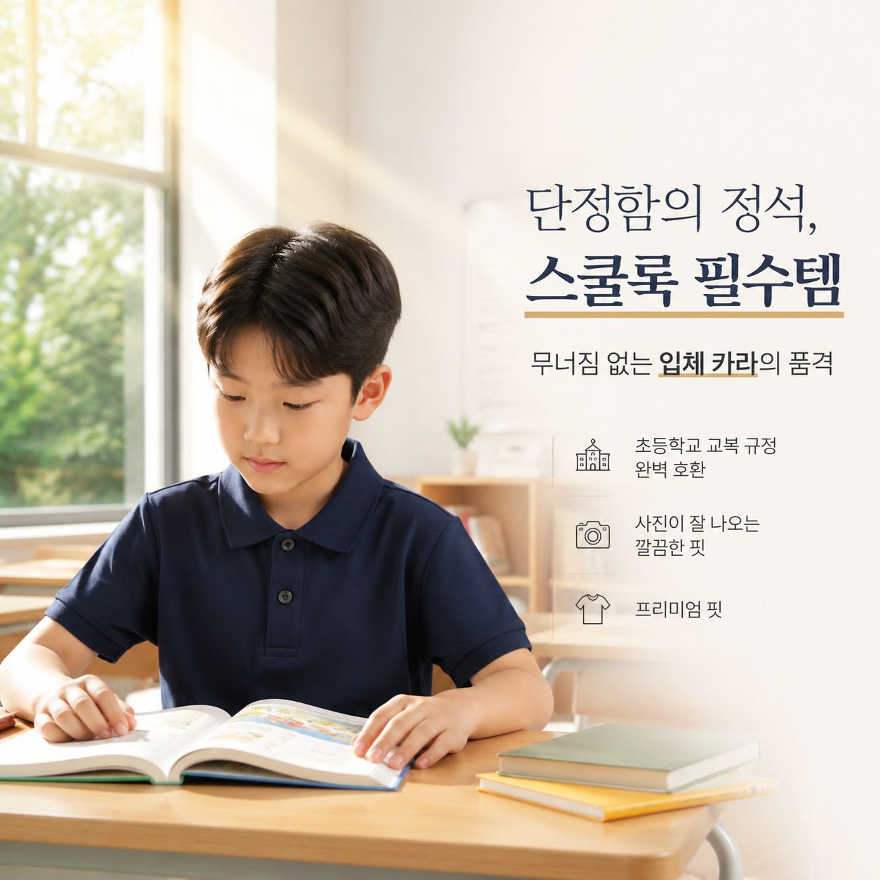 여름 아동 반팔 폴로티