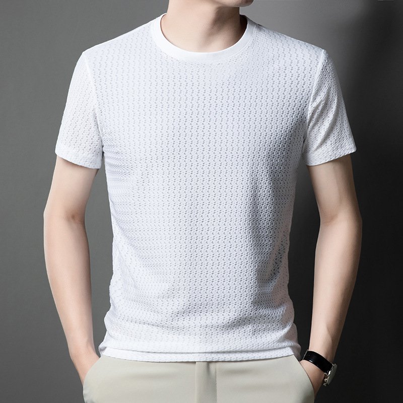 남성 여름 패션 쿨링 반팔티 통기성 솔리드