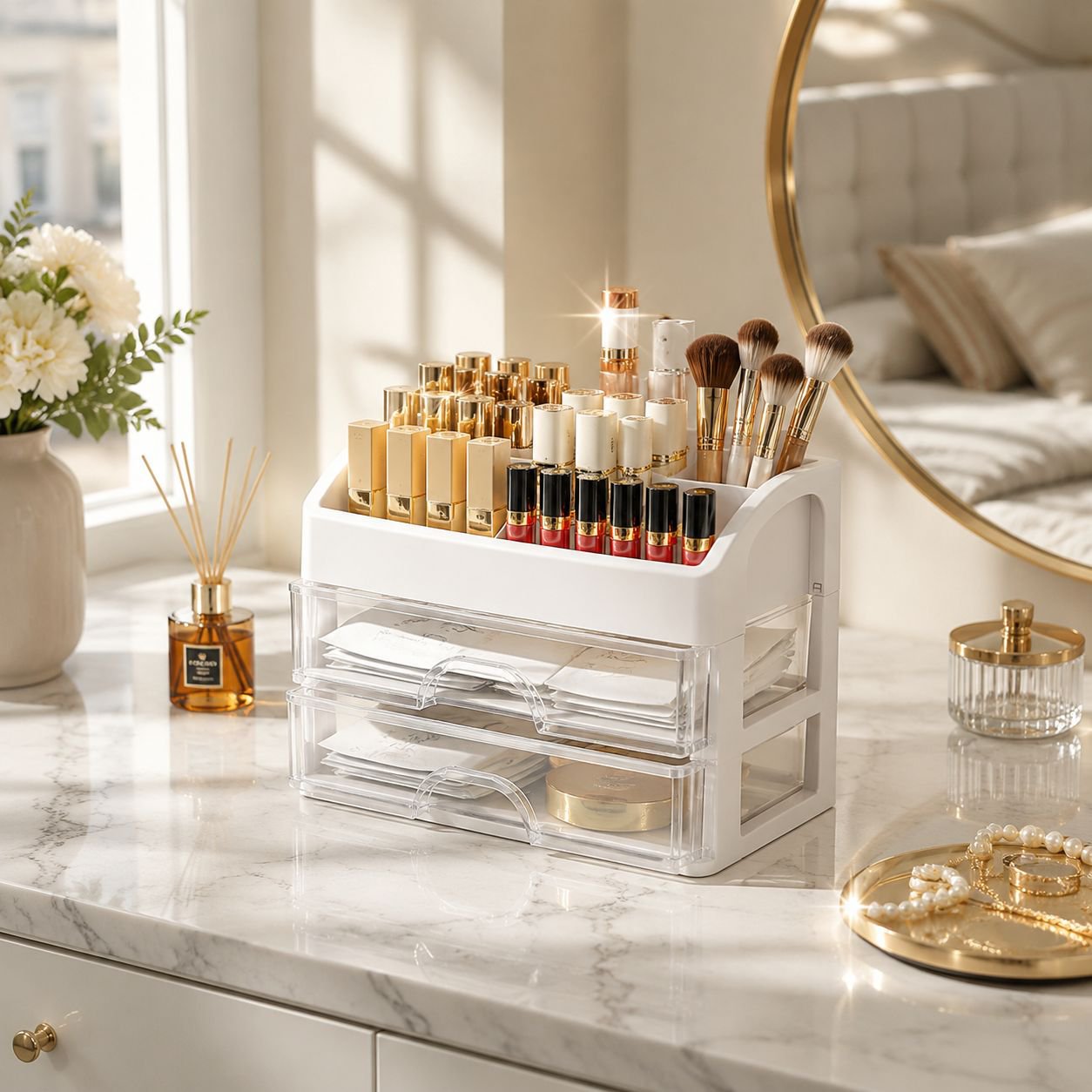 Household Multi-tier Dustproof Drawer Organizer