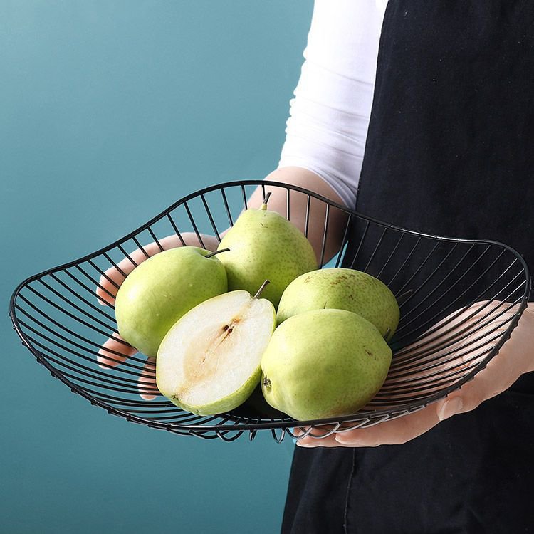 仿蓮葉鐵製水果盤