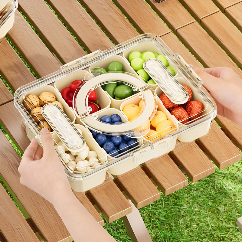 Multifunctional Picnic Box with Cutlery