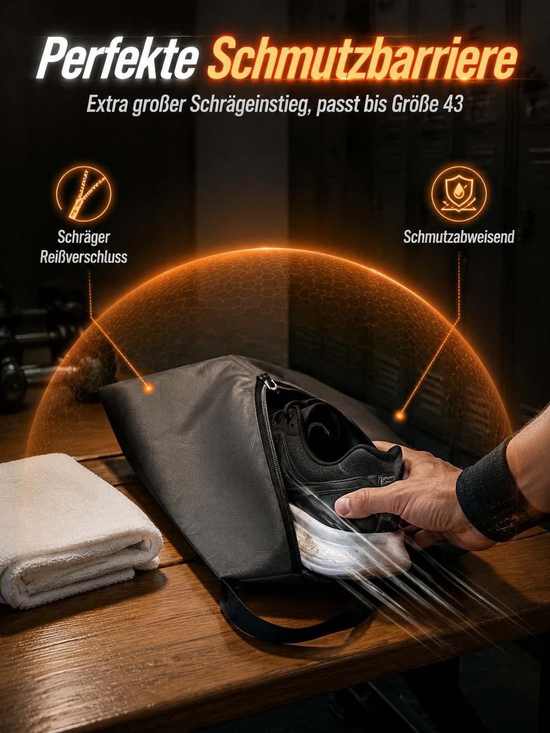Gain de place grâce au sac de compression portable