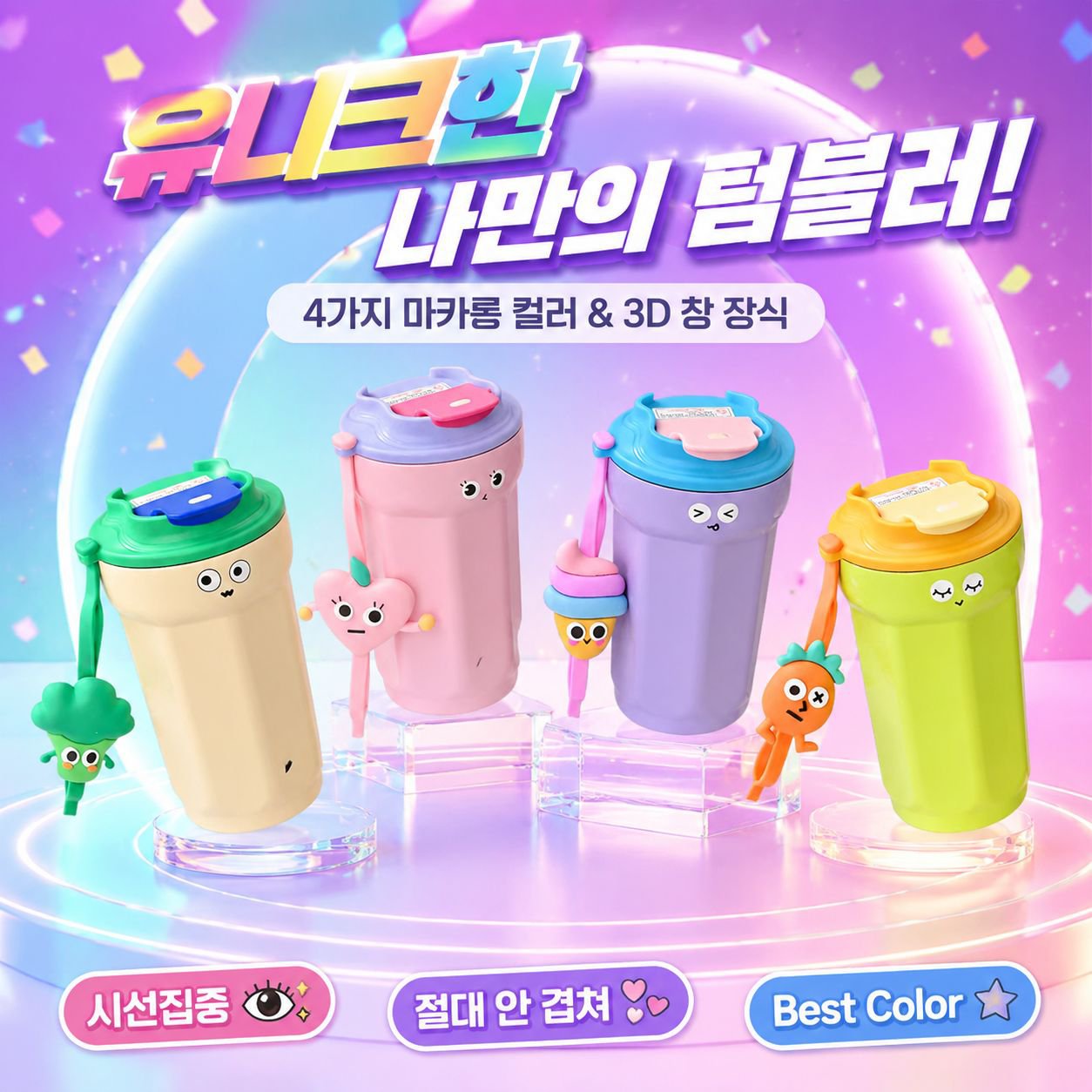 귀여운 커피컵 316 휴대용 텀블러 커플컵 보온컵 예쁜 여성용 물병