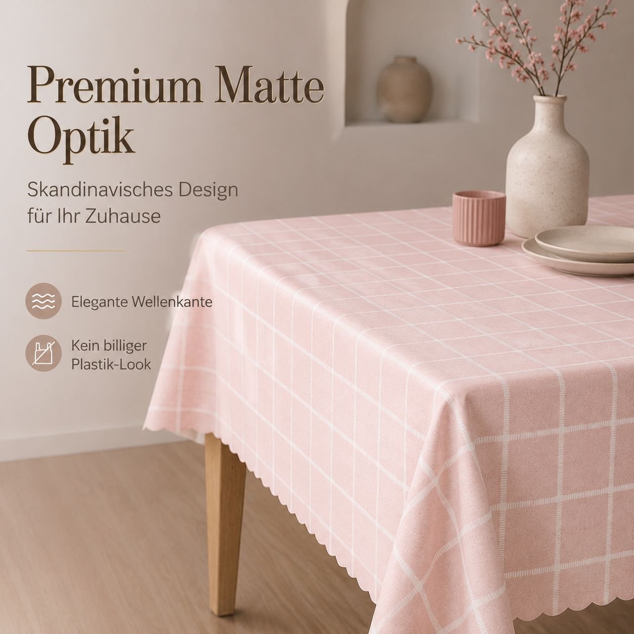 Einfache PVC-Tischdecke für Teehäuser, wasserdicht und ölabweisend
