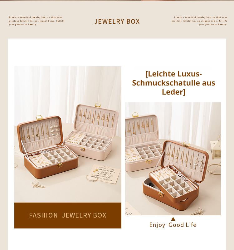 Kleine Schmuckschatulle zur ordentlichen Aufbewahrung von Lieblingsstücken