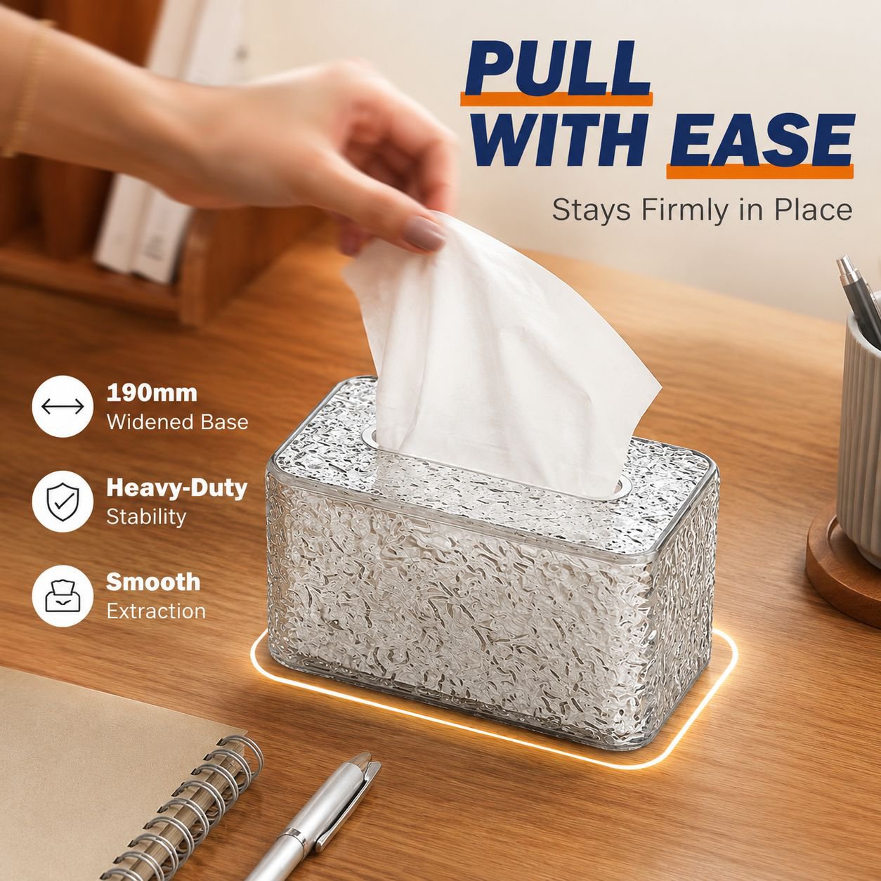 Multi-Functional Tissue Box
