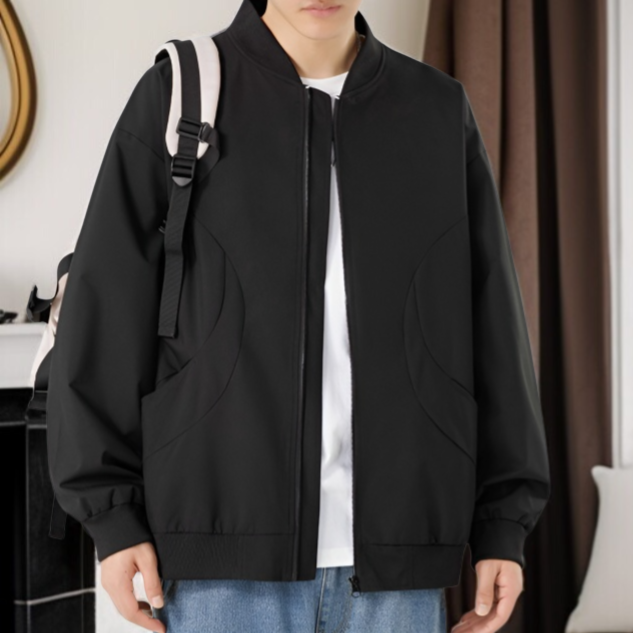 春の薄手メンズコートの全体画像