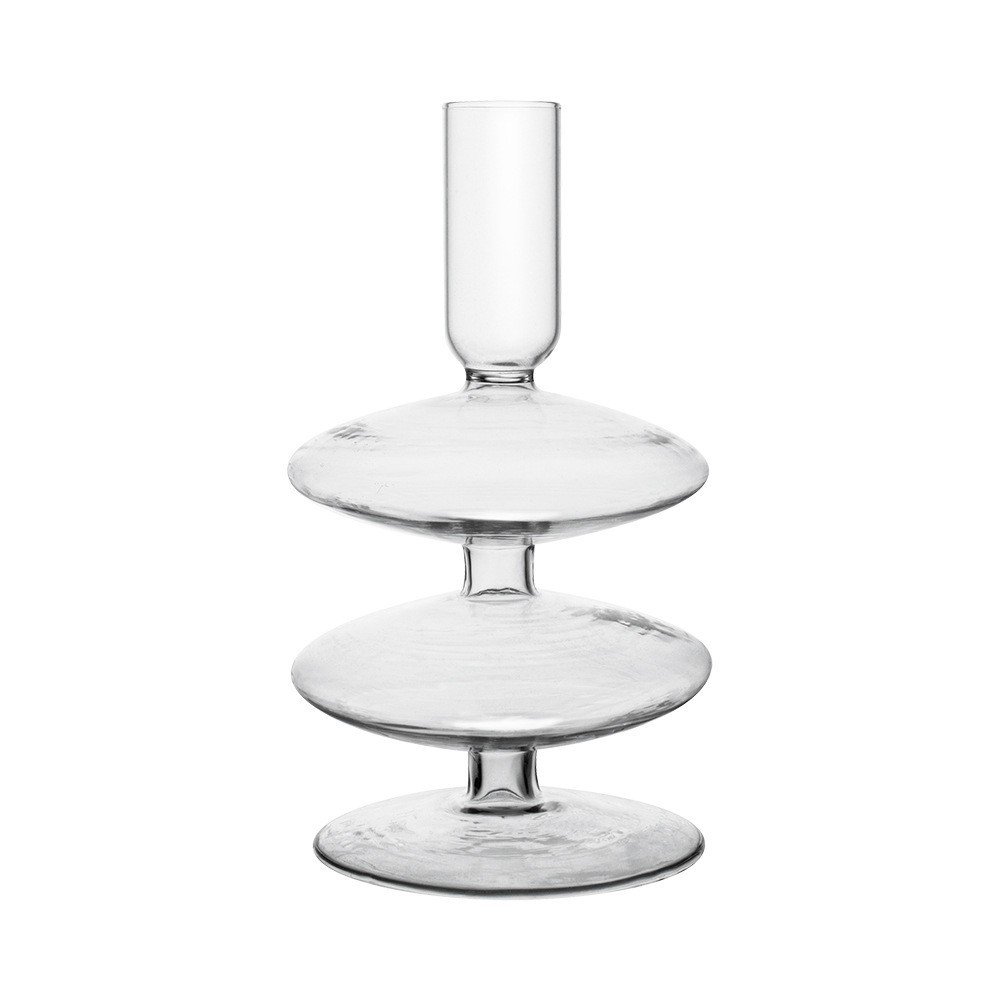 Black Glass Candle Holder, Modern Nordic Home Decoration