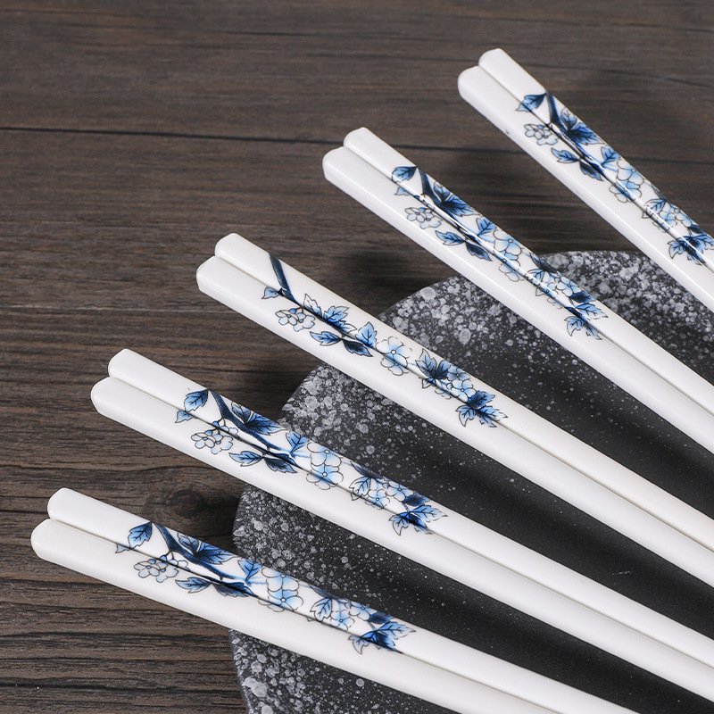 Blue and White Porcelain Chopstick Set