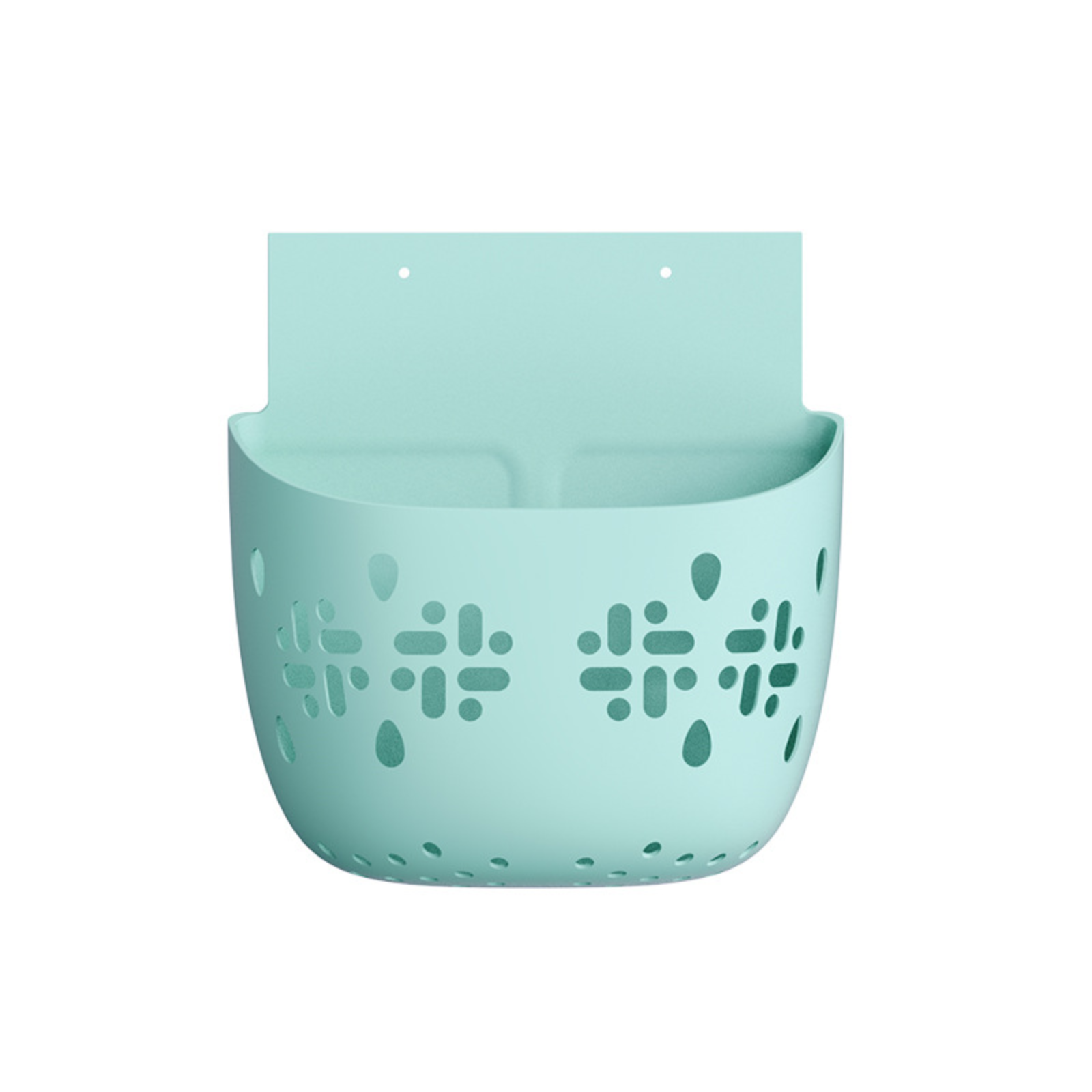 Baby bathtub storage bag, made of soft, food-grade silicone, non-slip, wall-mountable, with a large 