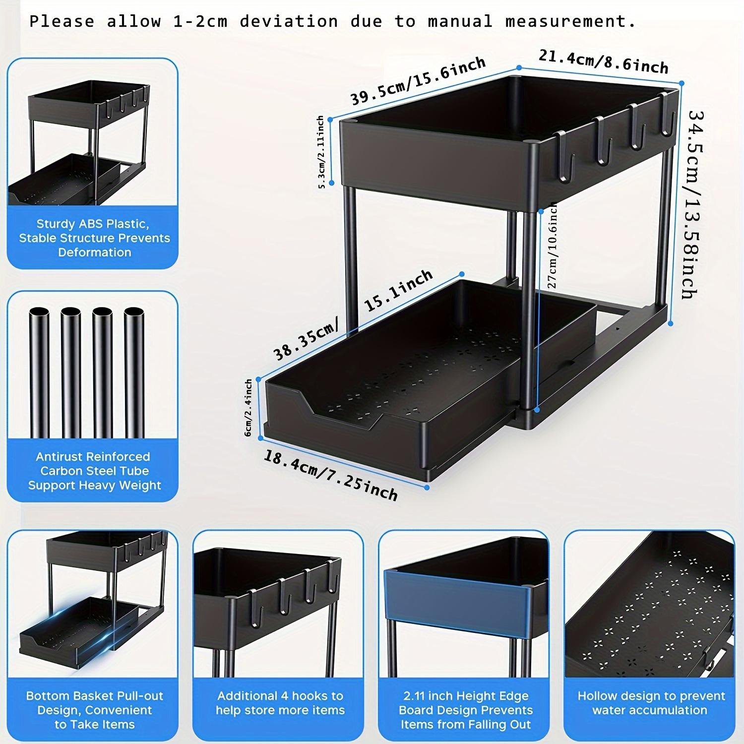 Two-Tier Pull-Out Under-Sink Organiser