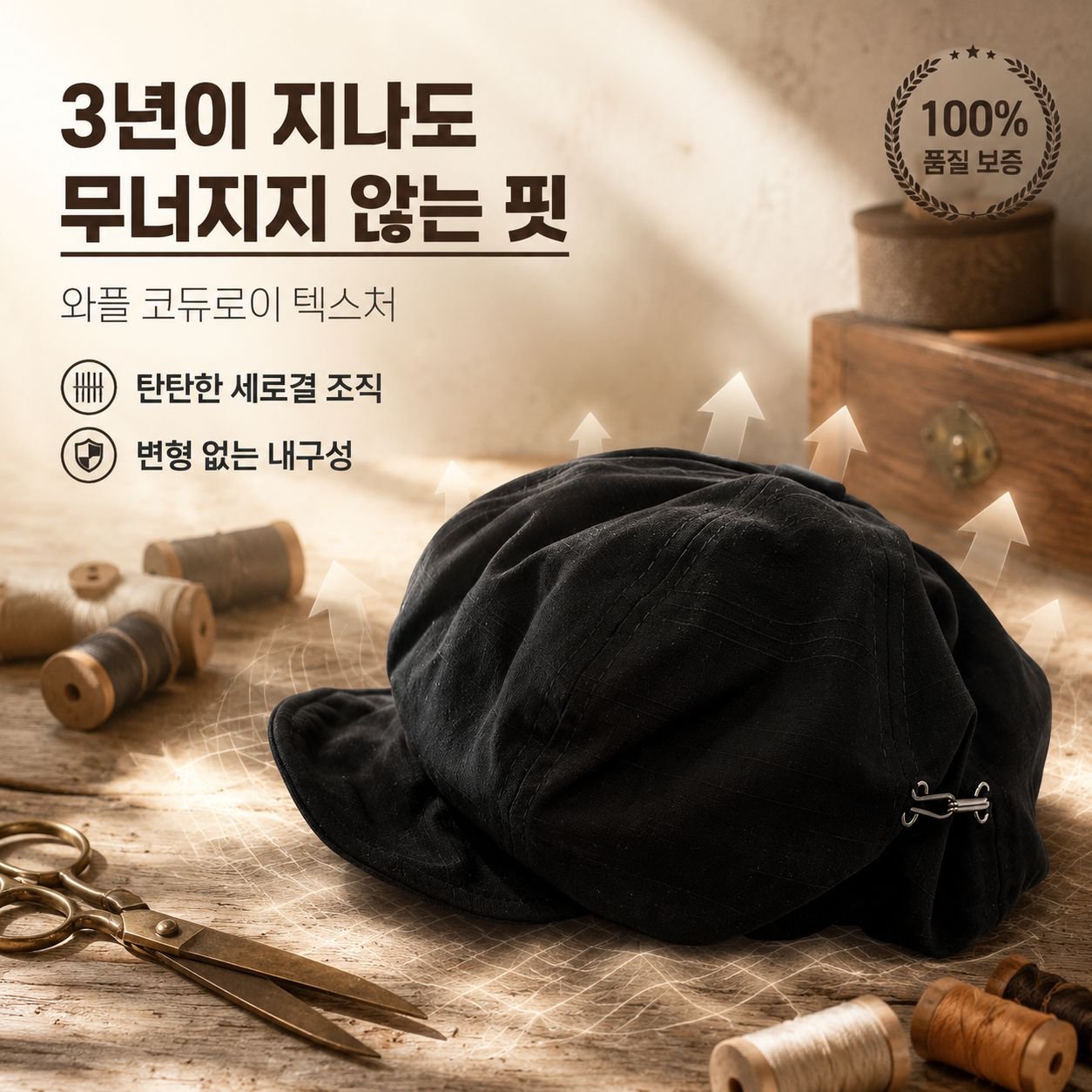 큰 머리 여성용 일본 레트로 베레모, 얼굴형 보정