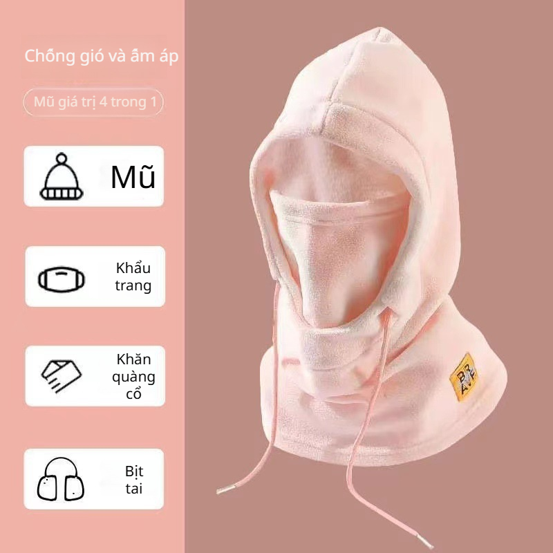Mũ Ấm Khăn Quàng Cổ Mặt Nạ Để Giữ Ấm Chống Lạnh Và Chắn Gió Khi Đạp Xe